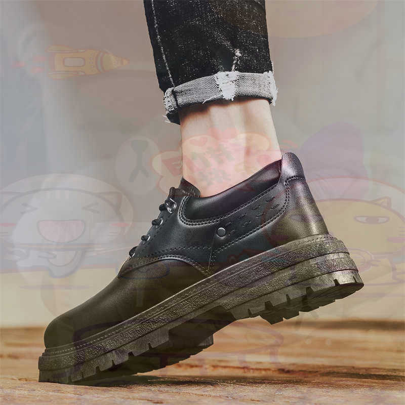Men'S Holiday Formal Wear - Dark Natural หนังแฟชั่น Trainers เทนนิสรองเท้าผ้าใบผู้ชายรองเท้าแฟชั่นรองเท้าผ้าใบคุณภาพกีฬาราคาต่ําสุขภาพ