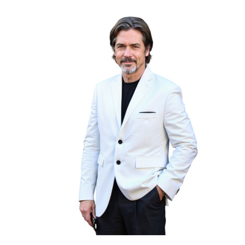 Large Men Formal Wear - ชุดสูทผู้ชายสไตล์ลำลองทรงเข้ารูปสำหรับฤดูใบไม้ผลิและฤดูใบไม้ร่วง ไซส์ใหญ่ แฟชั่นทันสมัย