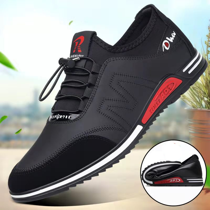 Men Formal Wear With Sneakers - รองเท้าผู้ชายแฟชั่น Soft Soled Men Casual รองเท้าสไตล์อังกฤษรองเท้า