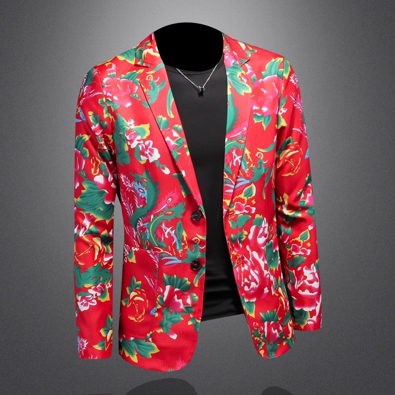 ชุดสูทผู้ชายทรงเข้ารูปพิมพ์ลาย - Large Men Formal Wear บทวิจารณ์และราคา