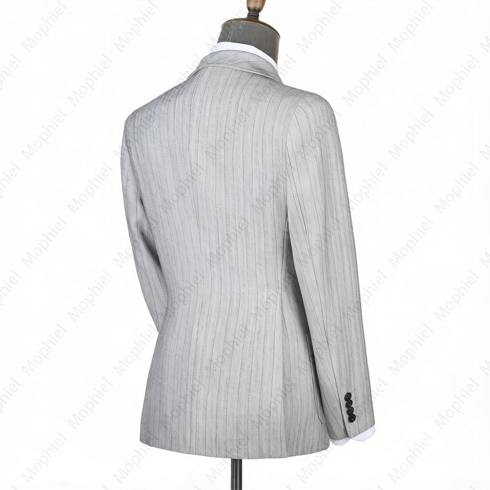 ชุดสูทผู้ชายสีเทาอ่อน Mophiel  - Men Formal Wear Pants บทวิจารณ์และราคา