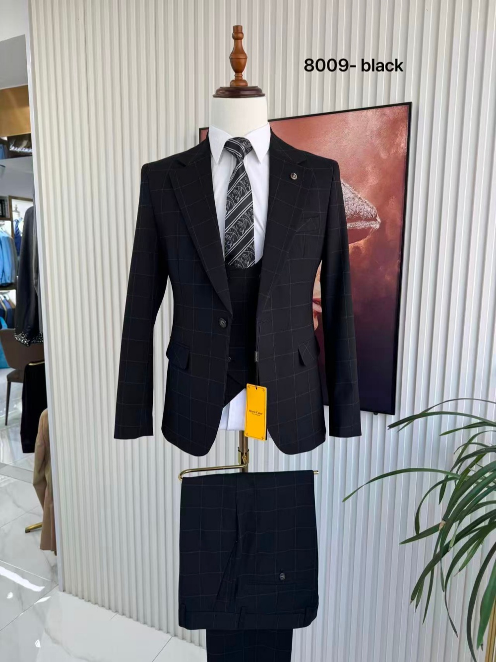 ชุดสูทผู้ชายลายสก็อต 3 ชิ้น เส - Men Formal Wear Pants บทวิจารณ์และราคา