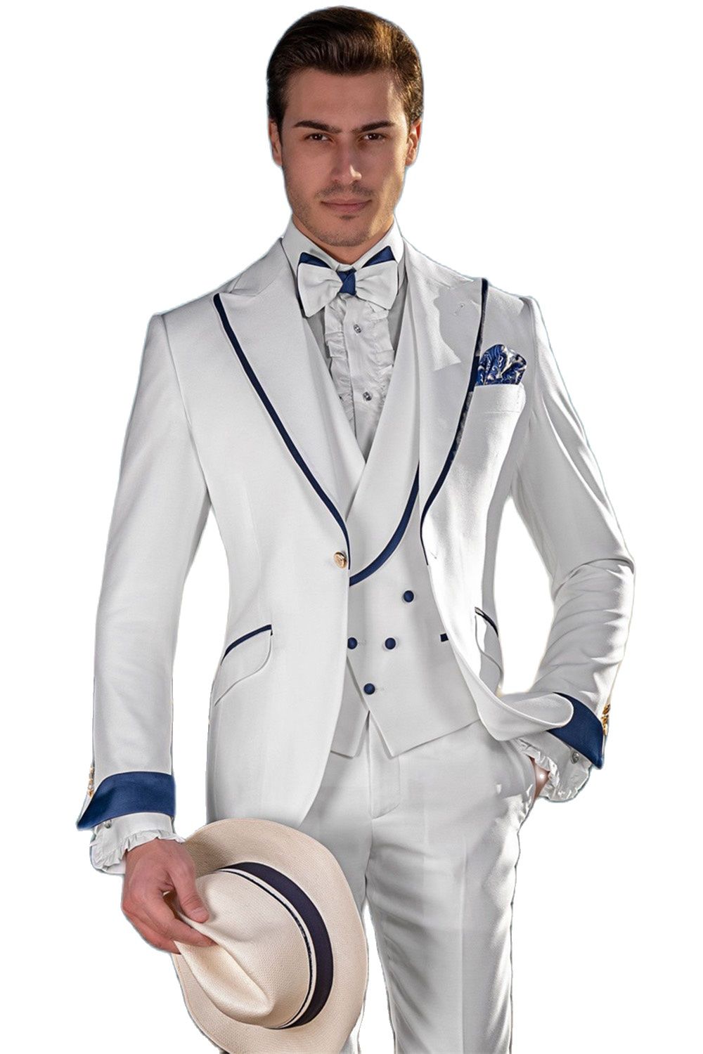 ที่กําหนดเองทําสีขาวผู้ชายชุดแ - Men Formal Party Wear Dress บทวิจารณ์และราคา