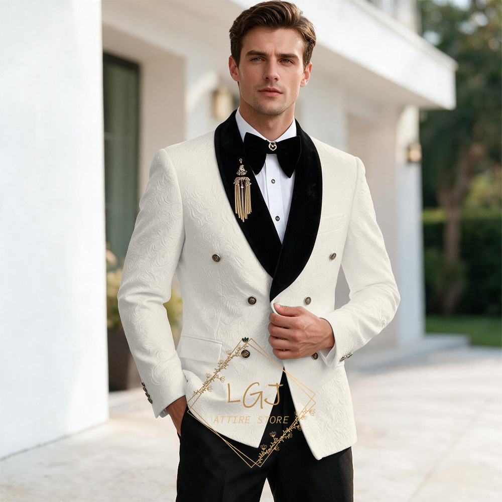 ชุดสูทผู้ชายหรูหรา 2 ชิ้น พร้อ - Men Formal Wear For Dinner บทวิจารณ์และราคา