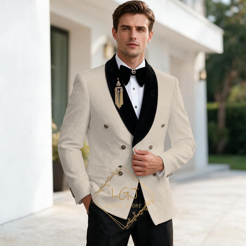 ชุดสูทผู้ชายหรูหรา 2 ชิ้น พร้อ - Men Formal Wear For Dinner บทวิจารณ์และราคา