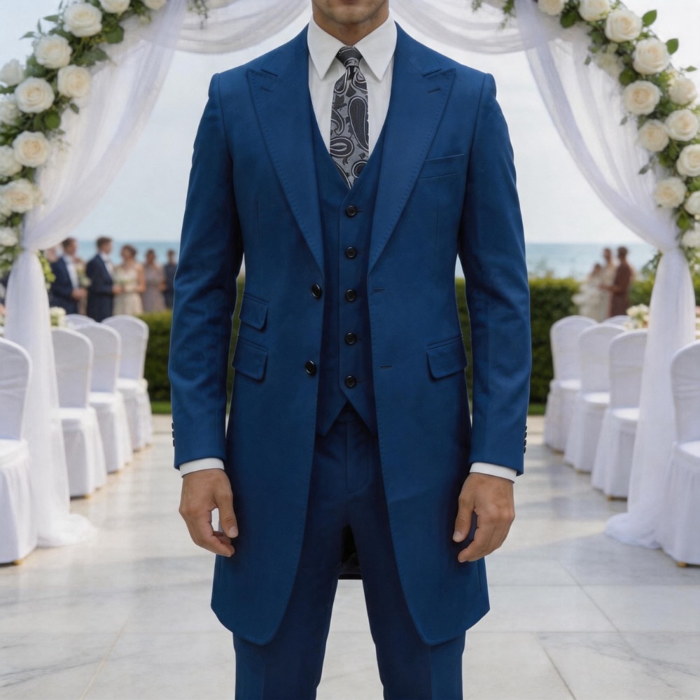ชุดสูทผู้ชายทรงเข้ารูป 3 ชิ้น  - Men Formal Party Wear Dress บทวิจารณ์และราคา