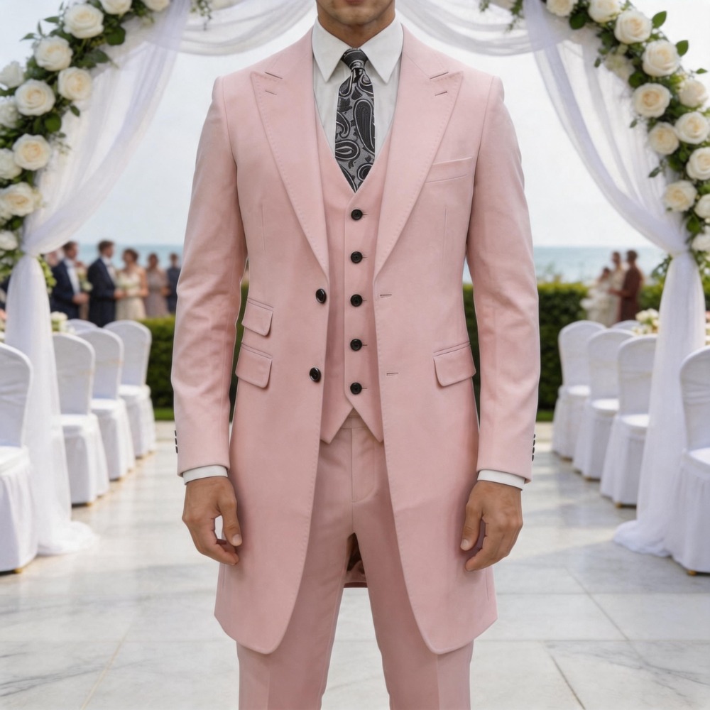 ชุดสูทผู้ชายทรงเข้ารูป 3 ชิ้น  - Men Formal Party Wear Dress บทวิจารณ์และราคา