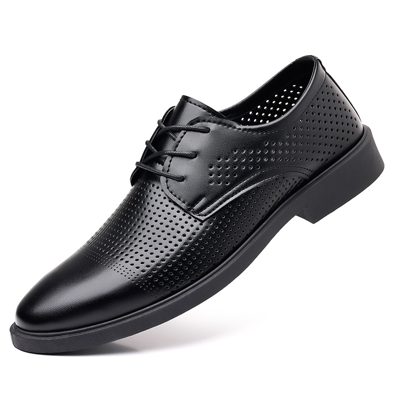 ฤดูร้อนรองเท้าหนังใหม่ผู้ชายธุ - Formal Men Office Wear Sandals บทวิจารณ์และราคา