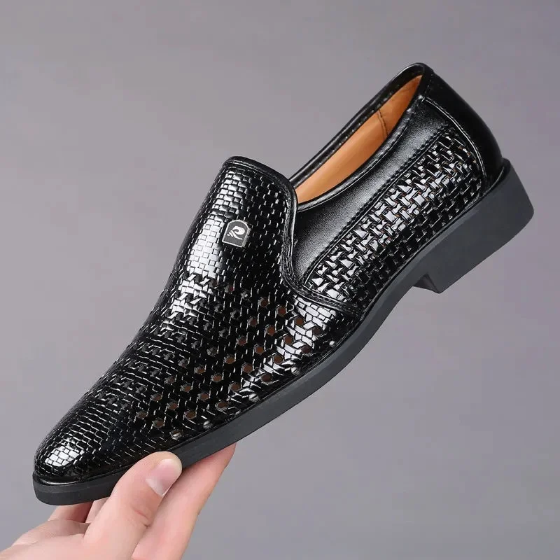 ฤดูร้อนรองเท้าหนังใหม่ผู้ชายธุ - Formal Men Office Wear Sandals บทวิจารณ์และราคา