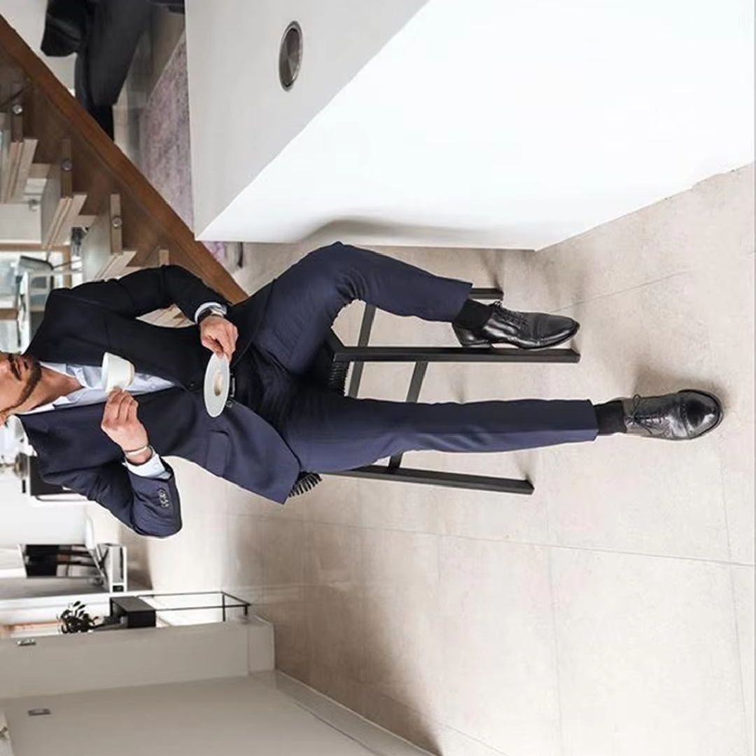 ชุดทักซิโด้ผู้ชายสีน้ำเงินกรมท - Men Formal Wear For Dinner บทวิจารณ์และราคา