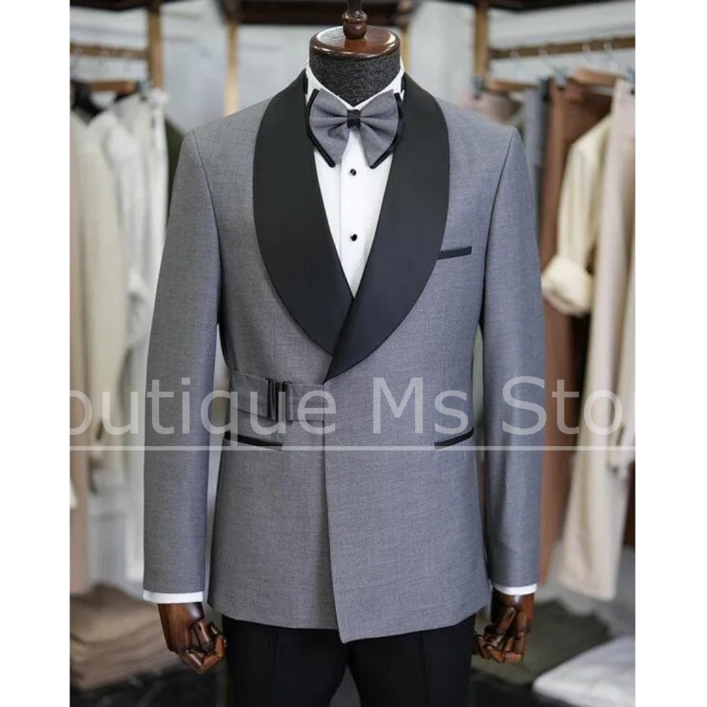 ชุดสูทผู้ชายแฟชั่น ปกผ้าคลุมไห - Men Formal Wear For Dinner บทวิจารณ์และราคา