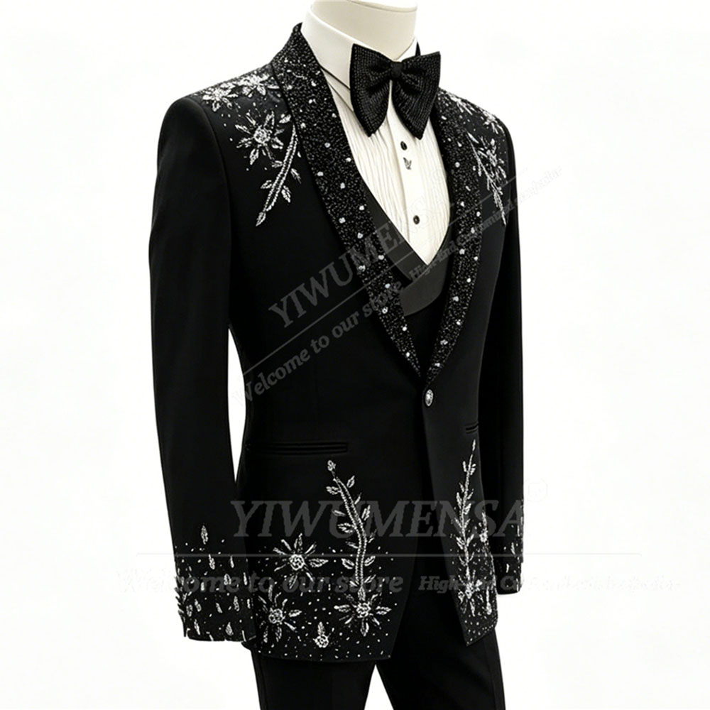 ชุดสูทประดับคริสตัลวิบวับสำหรั - Men Formal Wear For Dinner บทวิจารณ์และราคา